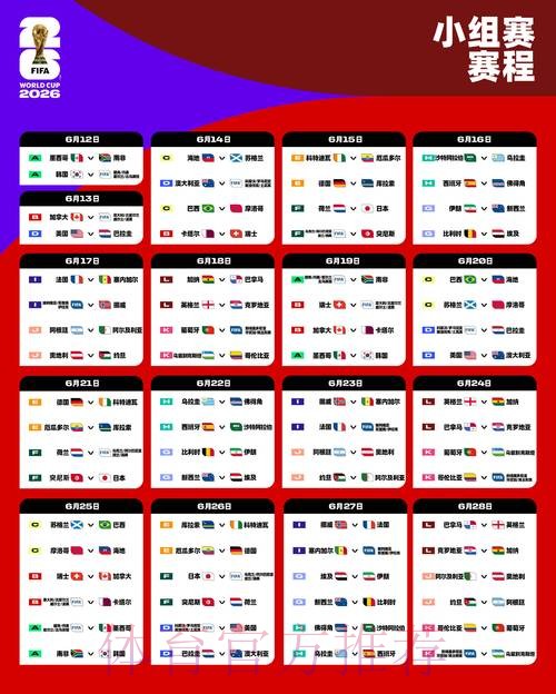 2026世界杯比赛时间今日观看指南查询入口 2026世界杯比赛时间今日观看指南查询入口